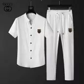 2022 gucci chandals short sleeve t-shirt 2pcs pantalon boutons s_a7a6aa